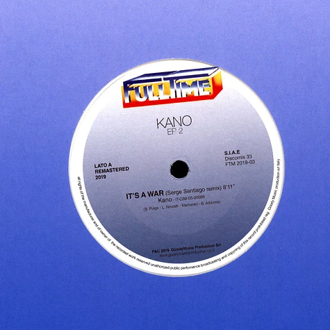 Kano - Ep 2 Black Vinyl Edition