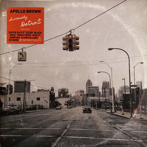 Apollo Brown - Sincerely, Detroit Black Vinyl Edition