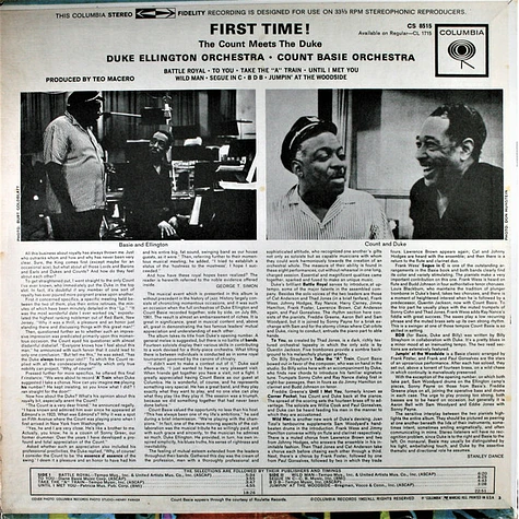 Duke Ellington And Count Basie - First Time! (The Count Meets The Duke)