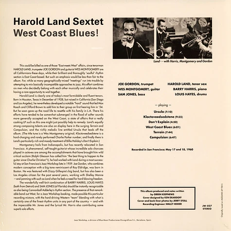 Harold Land - West Coast Blues!
