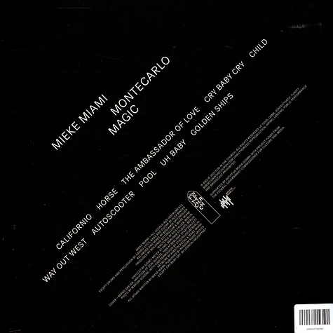 Mieke Miami - Montecarlo Magic Black & Magenta Vinyl Gatefold Edition W/ Instrumentals