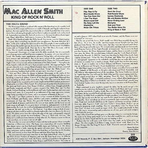 Mack Allen Smith - The King Of Rock & Roll
