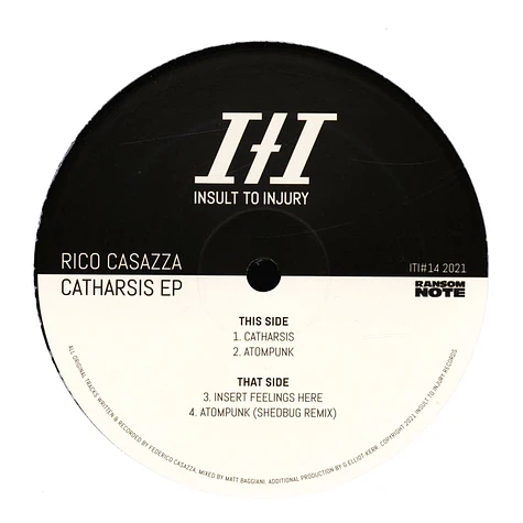 Rico Casazza - Catharsis EP Shedbug Remix