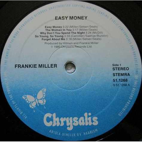 Frankie Miller - Easy Money