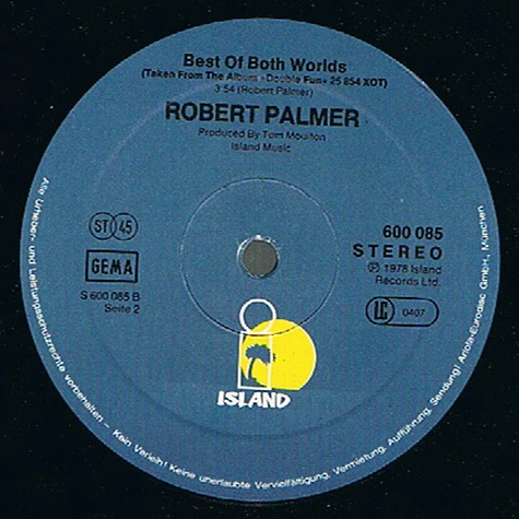 Robert Palmer - What's It Take / Best Of Both Worlds