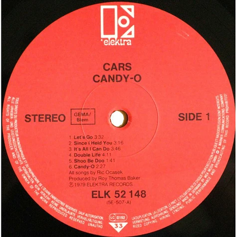 The Cars - Candy-O