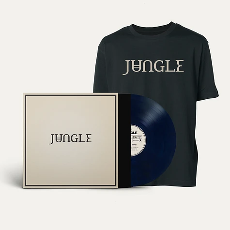 Jungle - Loving In Stereo HHV Exclusive Blue Vinyl Edition T-Shirt Bundle