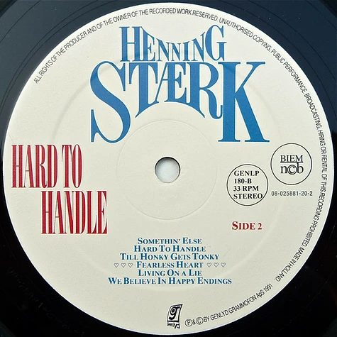 Henning Stærk - Hard To Handle