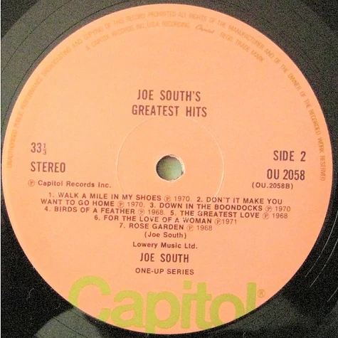 Joe South - Joe South's Greatest Hits