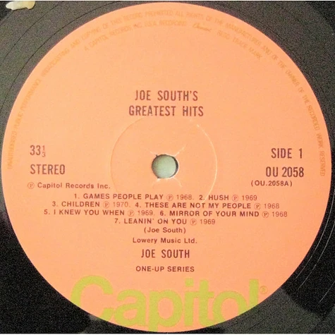 Joe South - Joe South's Greatest Hits
