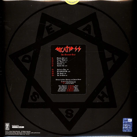 Death SS - The 7th Seal Picture Disc Edition