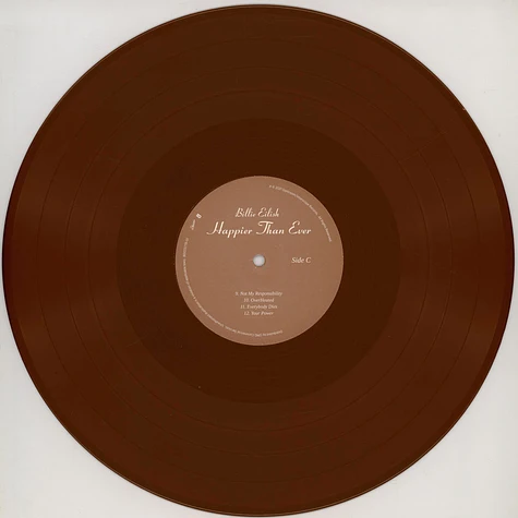 Billie Eilish - Happier Than Ever Indie Exclusive Brown Vinyl Edition