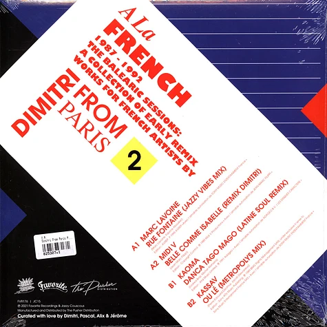 V.A. - Dimitri From Paris Presents A La French 1987-1992 - The Balearic Sessions Volume 2