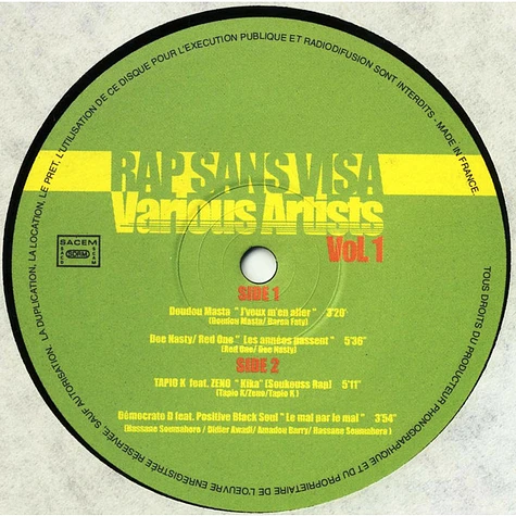V.A. - Rap Sans Visa Volume 1