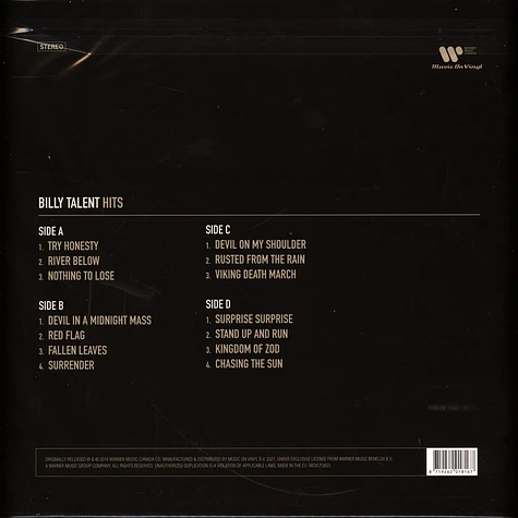 Billy Talent - Hits Black Vinyl Edition