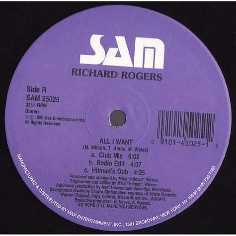 Richard Rogers - All I Want