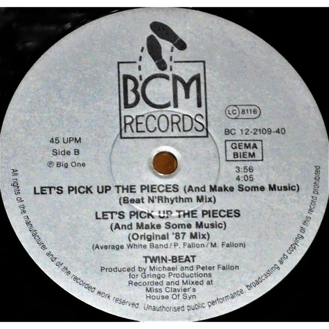 Twin-Beat - Let's Pick Up The Pieces (And Make Some Music)