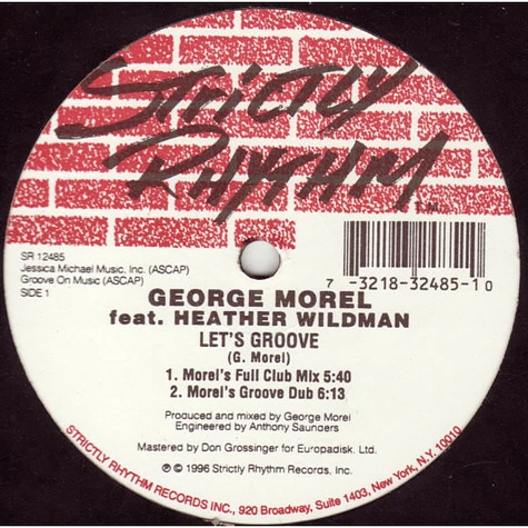George Morel Featuring Heather Wildman - Let's Groove
