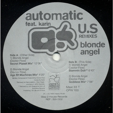 Automatic - Blonde Angel (US Remixes)