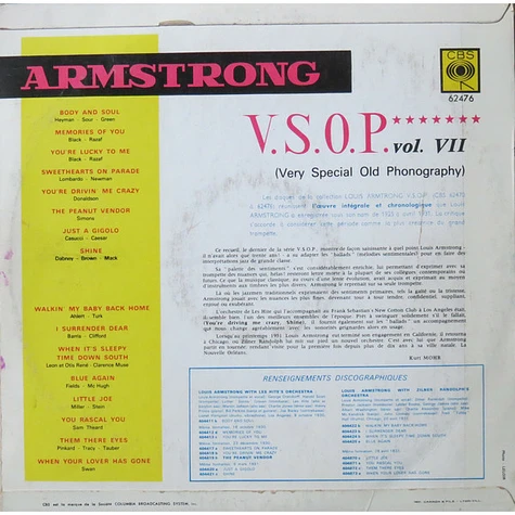 Louis Armstrong - V.S.O.P. (Very Special Old Phonography) Vol. 7