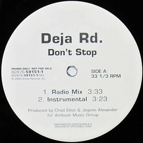 Deja Rd - Don't Stop