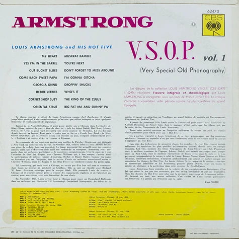 Louis Armstrong - V.S.O.P. (Very Special Old Phonography) Vol 1