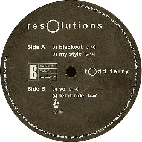 Todd Terry - Resolutions