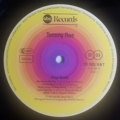 Tommy Roe - Pop Gold