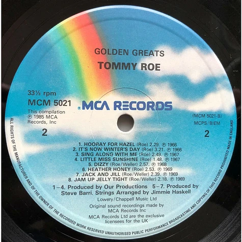 Tommy Roe - Golden Greats