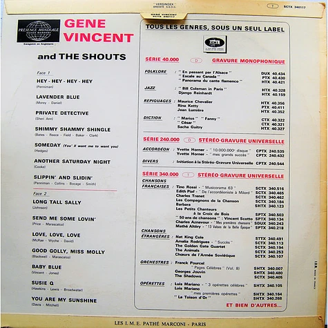 Gene Vincent And The Shouts - Gene Vincent