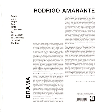 Rodrigo Amarante - Drama Clear Olive Vinyl Edition