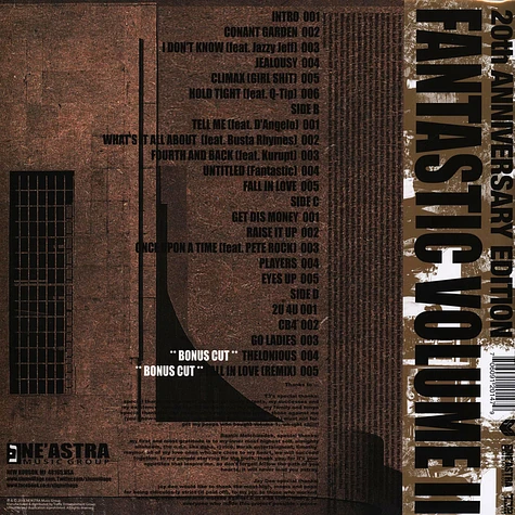 Slum Village - Fantastic Volume 2 20th Anniversary Record Store Day 2021 Edition