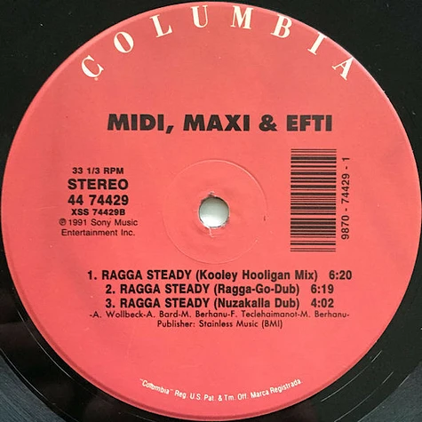 Midi, Maxi & Efti - Ragga Steady