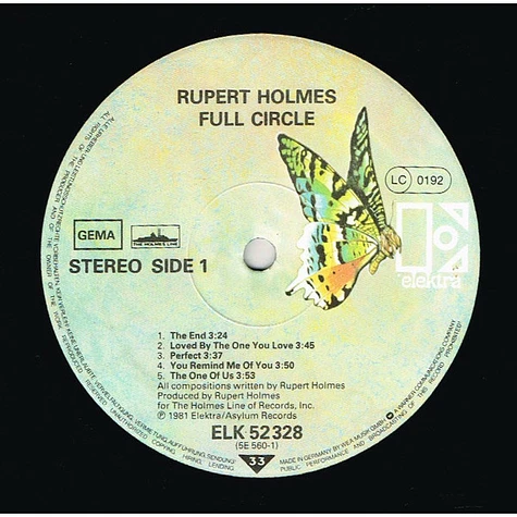 Rupert Holmes - Full Circle