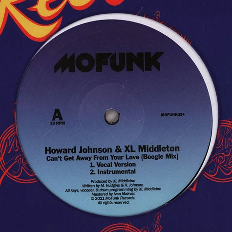 Howard Johnson / Xl Middleton - Can't Get Away From Your Love
