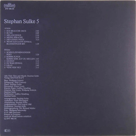 Stephan Sulke - Stephan Sulke 5