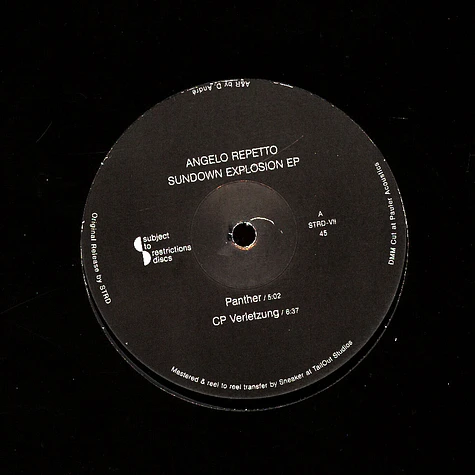 Angelo Repetto - Sundown Explosion EP