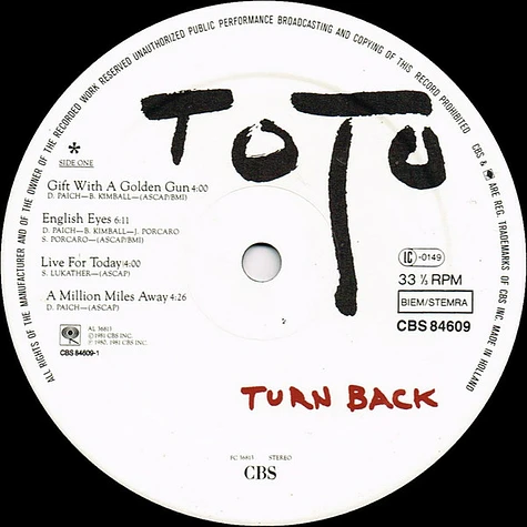 Toto - Turn Back