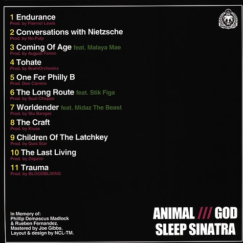 Sleep Sinatra - Animal///God Black Vinyl Edition