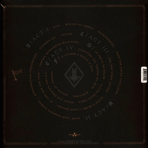 Behemoth - In Absentia Dei Black Vinyl Edition