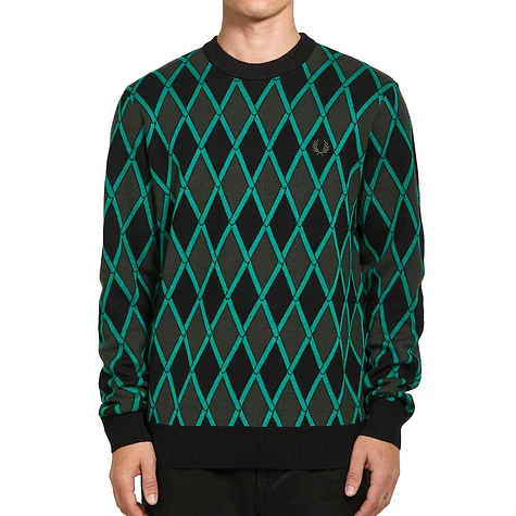 Fred Perry - Harlequin Crew Neck Jumper