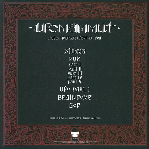 Ufoammut - Live At Roadburn 2011