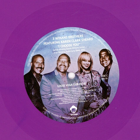 3 Winans Brothers - I Choose You Feat. Karen Clark Sheard Purple Vinyl Edition