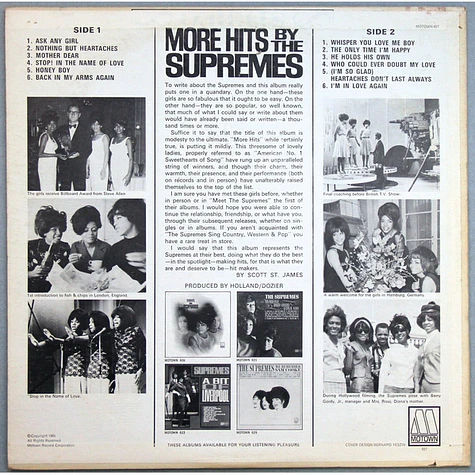 The Supremes - More Hits By The Supremes