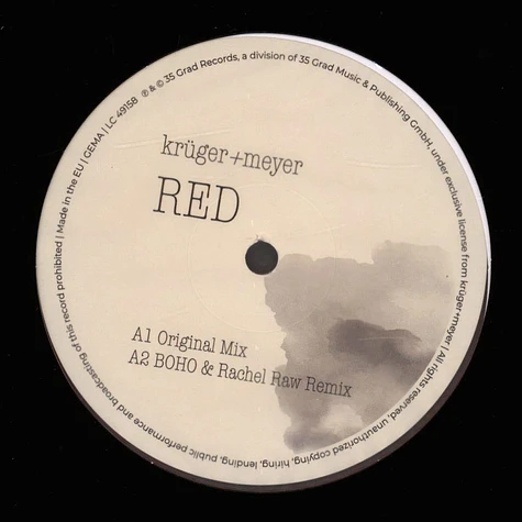 Krüger & Meyer - Red EP Coloured Vinyl