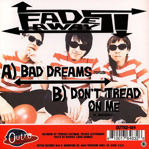 Fadeaways - Bad Dreams / Don't Tread On Me