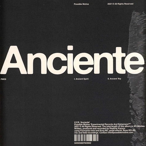 X.Y.R. - Anciente