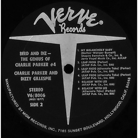 Charlie Parker And Dizzy Gillespie - Bird And Diz
