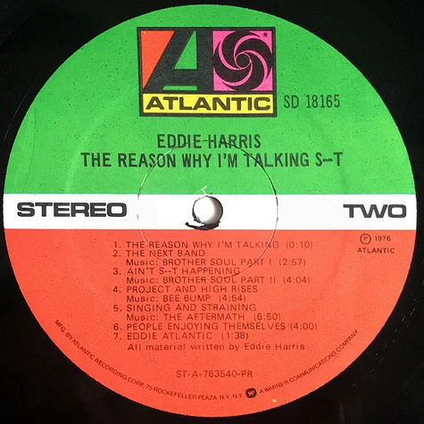 Eddie Harris - The Reason Why I'm Talking S--t