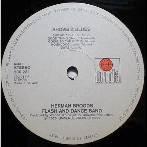 Herman Brood's Flash & Dance Band - Showbiz Blues